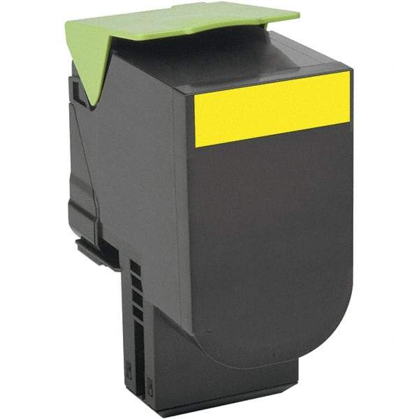 Lexmark - Yellow Toner Cartridge - Use with Lexmark CX410E, CX310N, CX510DE, CX410DE, CX510DHE, CX510DTHE, CX410DTE, CX310DN - Eagle Tool & Supply