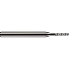 Harvey Tool - Ball End Mills; Mill Diameter (Decimal Inch): 0.0850 ; Number of Flutes: 2 ; Length of Cut (Decimal Inch): 0.2550 ; Material: Solid Carbide ; Overall Length (Inch): 1-1/2 ; Overall Length (Decimal Inch): 1.50000 - Exact Industrial Supply