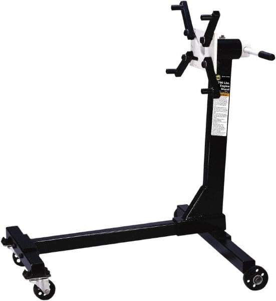 Omega Lift Equipment - 750 Lb Capacity Engine Repair Stand - 36-3/4 to 36-3/4" High, 31-1/2" Chassis Width x 31-1/2" Chassis Length - Eagle Tool & Supply