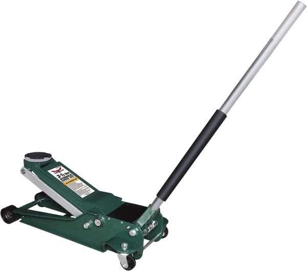 Safeguard - 3-1/2 Ton Capacity Hydraulic Jack - 3-3/4 to 21-3/4" High - Eagle Tool & Supply