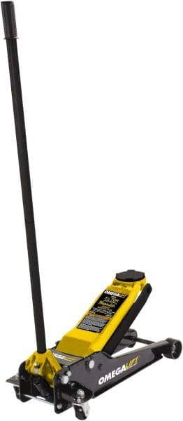 Omega Lift Equipment - 3.5 Ton Capacity Service Floor Jack - 3-3/4 to 21-5/8" High - Eagle Tool & Supply