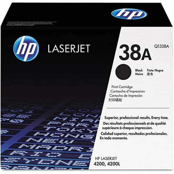 Office Machine Supplies HP 38A BLACK LASERJET TONER CARTRIDGE