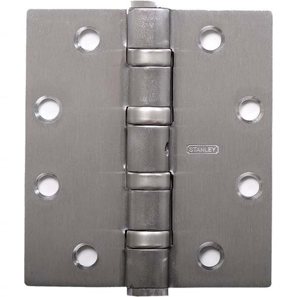 Stanley - 4-1/2" Long x 4-1/2" Wide Grade 1 Bronze Full Mortise Ball Bearing Commercial Hinge - Eagle Tool & Supply