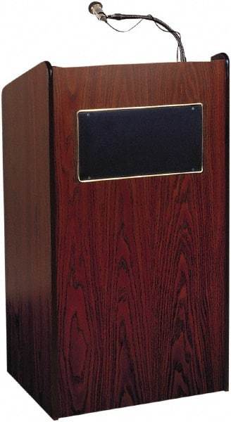 Oklahoma Sound - Wood Full Floor Lectern - 20" Deep x 25" Wide x 46" High - Eagle Tool & Supply