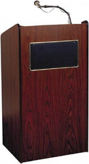 Oklahoma Sound - Wood Full Floor Lectern - 20" Deep x 25" Wide x 46" High - Eagle Tool & Supply