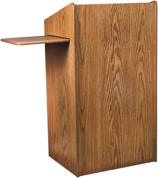 Oklahoma Sound - Wood Full Floor Lectern - 20" Deep x 25" Wide x 46" High - Eagle Tool & Supply