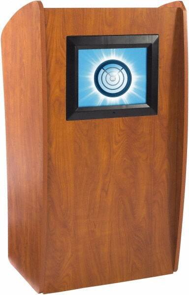 Oklahoma Sound - Wood Full Floor Lectern - 21" Deep x 24" Wide x 46" High - Eagle Tool & Supply