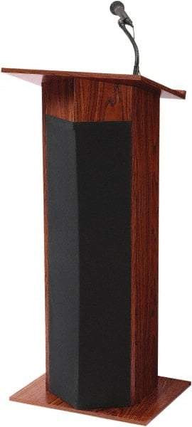 Oklahoma Sound - Wood Full Floor Lectern - 17" Deep x 22" Wide x 46" High - Eagle Tool & Supply