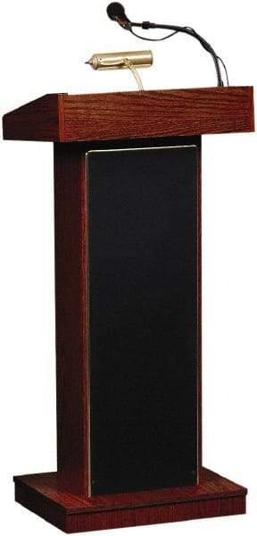 Oklahoma Sound - Wood Full Floor Lectern - 17" Deep x 22" Wide x 46" High - Eagle Tool & Supply