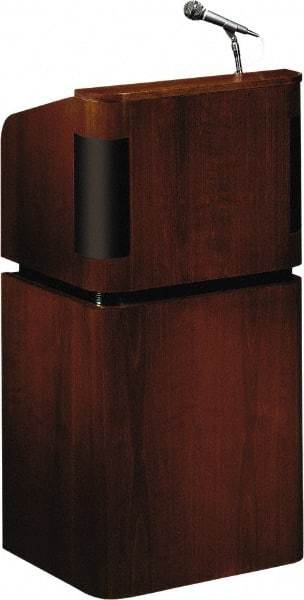 Oklahoma Sound - Wood Full Floor Lectern - 20-1/2" Deep x 24" Wide x 48" High - Eagle Tool & Supply