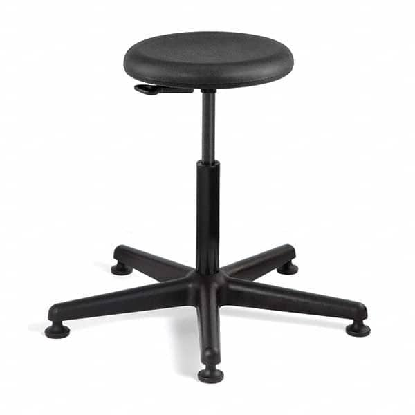 Bevco - Swivel & Adjustable Stools Type: Adjustable Backless Stool Base Type: Nylon - Eagle Tool & Supply