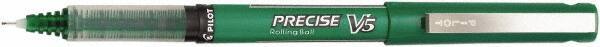 Pilot - Precision Point Roller Ball Pen - Green - Eagle Tool & Supply