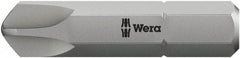 Wera - 5/16" Drive, 1/4 Torq-Set Mplus Screwdriver Bit - 1-1/4" OAL - Eagle Tool & Supply