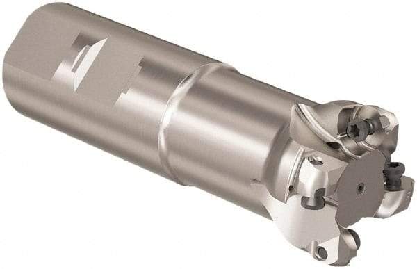 Seco - R217 32mm Weldon Shank Milling Tip Insert Holder & Shank - 3.110236" Projection, 1" Neck Diam, M16 Neck Thread, 40mm Nose Diam, 115mm OAL, Tool Steel Tool Holder - Eagle Tool & Supply