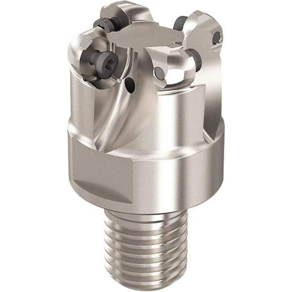 Seco - R217.29I.RE 38.1mm Threaded Shank Milling Tip Insert Holder & Shank - 1.574803" Projection, 1" Neck Diam, M20 Neck Thread, 38.1mm Nose Diam, 40mm OAL, Tool Steel Tool Holder - Eagle Tool & Supply