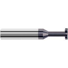 Harvey Tool - 1/2" Cut Diam, 1/4" Cut Width, 1/2" Shank, Staggered-Tooth Woodruff Keyseat Cutter - Exact Industrial Supply