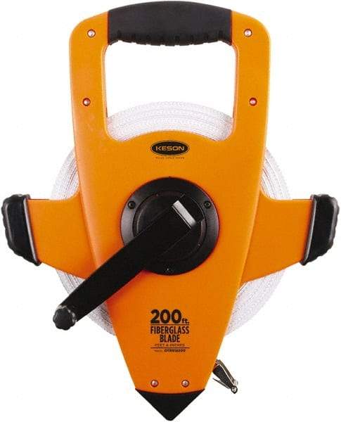 Keson - 200' x 1/2" Tape Measure - 1/8" Graduation - Eagle Tool & Supply