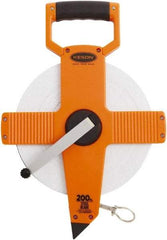 Keson - 200' x 3/8" Tape Measure - 1/10 & 1/100" Graduation - Eagle Tool & Supply