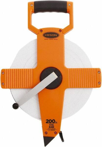 Keson - 200' x 3/8" Tape Measure - 1/8" Graduation - Eagle Tool & Supply