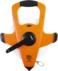 Keson - 300' x 1/2" Tape Measure - 1/8, 1/10 & 1/100" Graduation - Eagle Tool & Supply