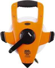Keson - 200' x 1/2" Tape Measure - 1/8, 1/10 & 1/100" Graduation - Eagle Tool & Supply