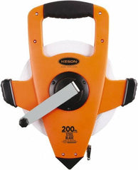 Keson - 200' x 3/8" Tape Measure - 1/10 & 1/100" Graduation - Eagle Tool & Supply