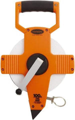 Keson - 100' x 3/8" Tape Measure - 1/10 & 1/100' Graduation - Eagle Tool & Supply