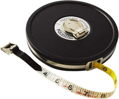 Keson - 100' x 1/2" Tape Measure - 1/8, 1/10 & 1/100" Graduation - Eagle Tool & Supply