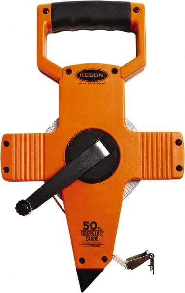 Keson - 50' x 1/2" Tape Measure - 1/8" Graduation - Eagle Tool & Supply