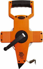 Keson - 50' x 1/2" Tape Measure - 1/8, 1/10 & 1/100" Graduation - Eagle Tool & Supply