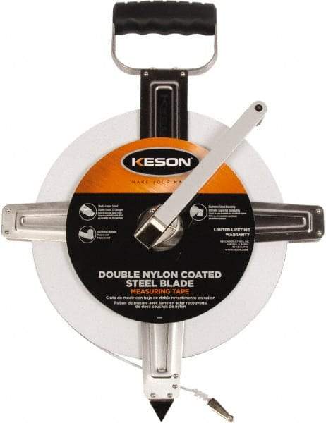 Keson - 300' x 3/8" Tape Measure - 1/8" Graduation - Eagle Tool & Supply