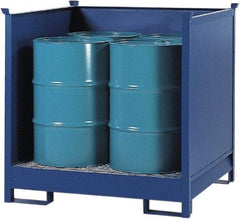 Denios - Mobile Spill Containment Type: Transport Pallet w/Side Walls Number of Drums: 4 - Eagle Tool & Supply