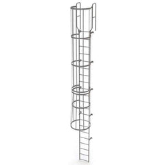 TRI-ARC - Rolling & Wall Mounted Ladders & Platforms Type: Fixed Ladder Style: Safety Cage - Eagle Tool & Supply