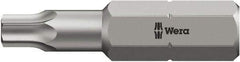 Wera - 5/16" Drive T25 Torx Screwdriver Bit - 2-3/4" OAL, Insert Bit - Eagle Tool & Supply
