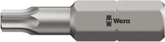 Wera - 5/16" Drive T45 Torx Screwdriver Bit - 4" OAL, Insert Bit - Eagle Tool & Supply