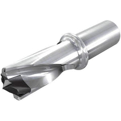 Iscar - 1.299 to 1.335" Diam, 1.5xD, 1.95" Max Drill Depth, 1-1/4" Shank Diam, 5.8" OAL, Replaceable Tip Drill - HFP-IQ Insert, 33 Seat Size, DFN Toolholder, Series ChamIOdrill - Eagle Tool & Supply