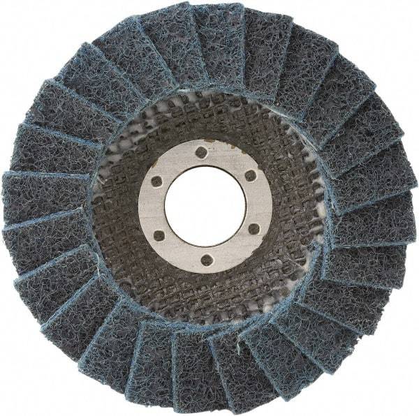 Camel Grinding Wheels - 180 Grit, 5" Disc Diam, 7/8" Center Hole, Type 29 Silicon Carbide Flap Disc - 12,200 Max RPM, Non-Woven Backing, Arbor Attaching System, Non-Woven - Eagle Tool & Supply