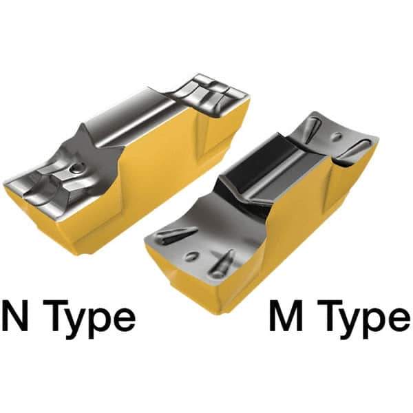 Iscar - 3002GEMI Grade IC808, 3mm Cutting Width Carbide Grooving Insert - 1mm Max Depth of Cut, 0.2mm Corner Radius, TiAlN/AlTiN/TiN Finish - Eagle Tool & Supply