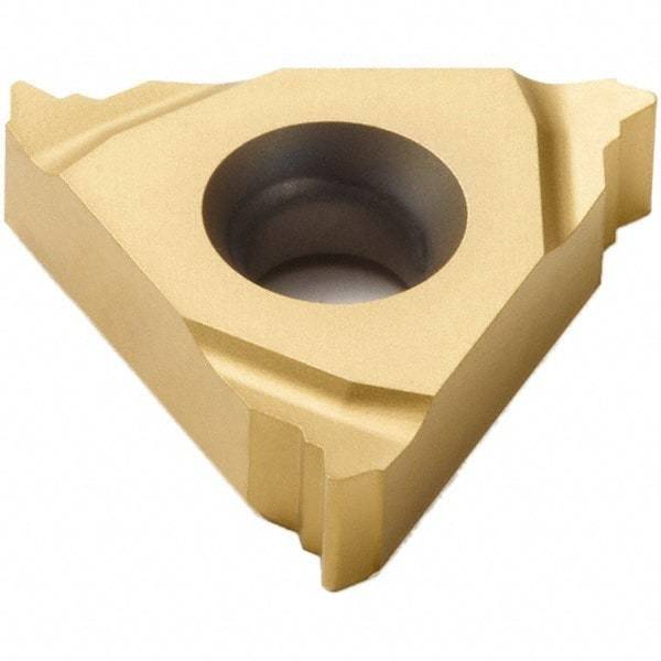 Seco - 16ER External Right Hand MJ Laydown Threading Insert - Grade CP200, TiAlN/TiN Coated Carbide, 9.53mm Inscribed Circle - Eagle Tool & Supply