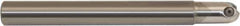 Millstar - 3/4" Cut Diam, 7" Max Depth of Cut, 3/4" Shank Diam, 8" OAL, Indexable Ball Nose End Mill - Straight Shank, CBSFCY Toolholder, MB, MBT, RBT Insert - Eagle Tool & Supply