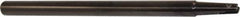 Millstar - 5/8" Cut Diam, 6-1/2" Max Depth of Cut, 3/4" Shank Diam, 7" OAL, Indexable Ball Nose End Mill - Straight Shank, TAF Toolholder, BDS, TO, HF Insert - Eagle Tool & Supply