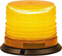 Buyers Products - 8 Flash Rate, 1" Pipe & 3-Bolt Mount Emergency Strobe Light Assembly - Powered by 12 to 24 Volts, Amber - Eagle Tool & Supply