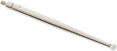 SPI - 2mm Ball Diam, Steel, Ball Test Indicator Contact Point - 1.336" Contact Point Length, Use with Mitutoyo Test Indicators - Eagle Tool & Supply