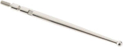 SPI - 2mm Ball Diam, Steel, Ball Test Indicator Contact Point - 1.47" Contact Point Length, Use with Teclock Test Indicators - Eagle Tool & Supply