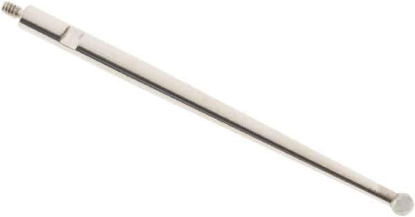 SPI - 2mm Ball Diam, Carbide, Ball Test Indicator Contact Point - 1.437" Contact Point Length, Use with Tesa Test Indicators - Eagle Tool & Supply