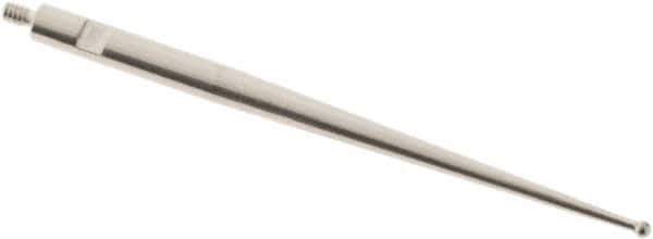 SPI - 1mm Ball Diam, Carbide, Ball Test Indicator Contact Point - 1.437" Contact Point Length, Use with Tesa Test Indicators - Eagle Tool & Supply