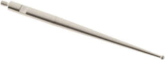 SPI - 1mm Ball Diam, Carbide, Ball Test Indicator Contact Point - 1.437" Contact Point Length, Use with Tesa Test Indicators - Eagle Tool & Supply