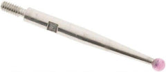 SPI - 2mm Ball Diam, Ruby, Ball Test Indicator Contact Point - 0.812" Contact Point Length, Use with Interapid Test Indicators - Eagle Tool & Supply