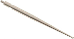 SPI - 1mm Ball Diam, Steel, Ball Test Indicator Contact Point - 1.437" Contact Point Length, Use with Tesa Test Indicators - Eagle Tool & Supply