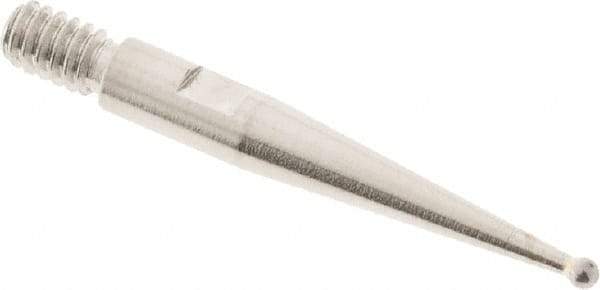 SPI - 0.8mm Ball Diam, Steel, Ball Test Indicator Contact Point - Use with Starrett Test Indicators - Eagle Tool & Supply